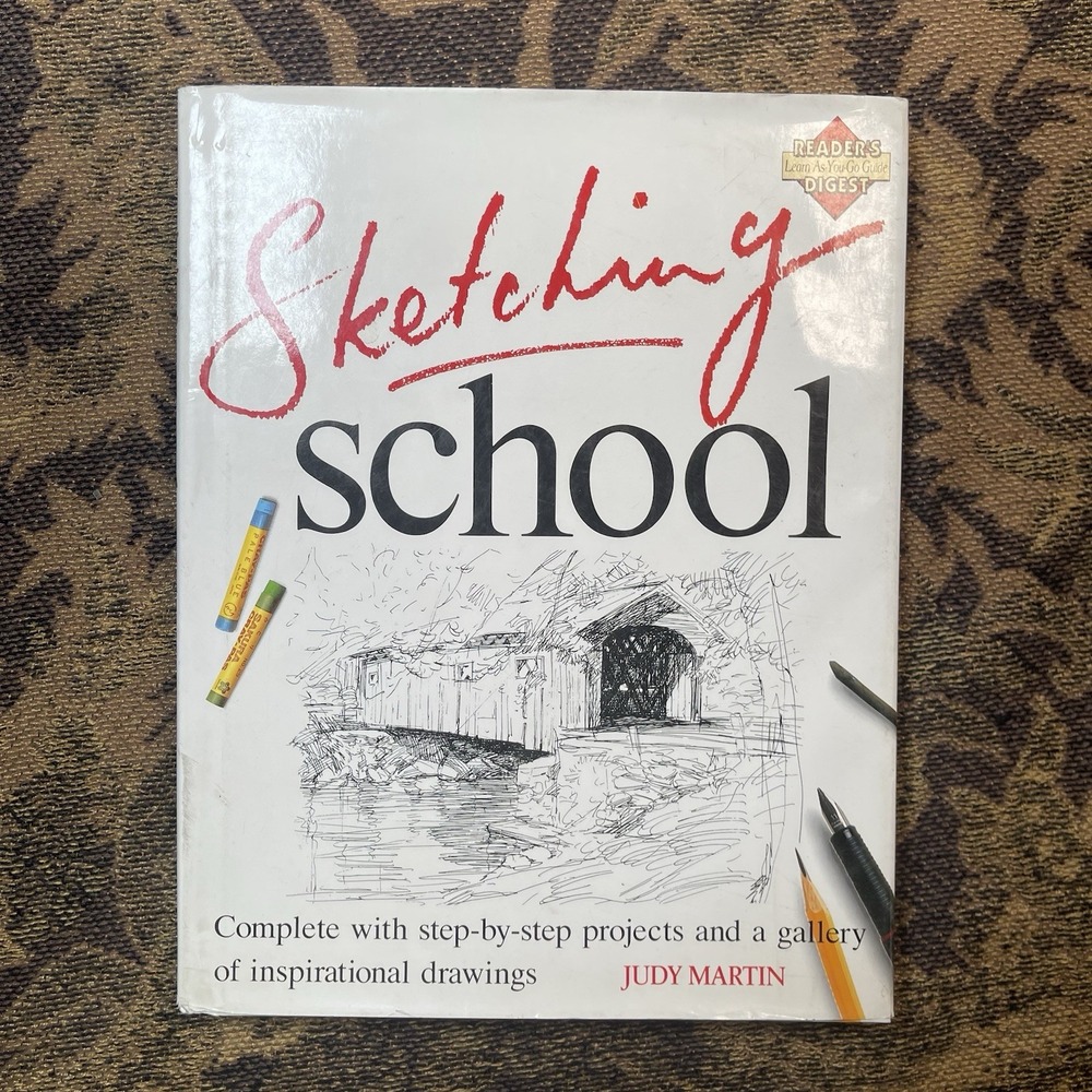 Reader's Digest Sketching School Hardback Book By Judy Martin